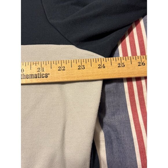 Eddie Bauer Men's Pullover 1/4 Zip Color block & Spell out Sweatshirt Size Large - Picture 10 of 13